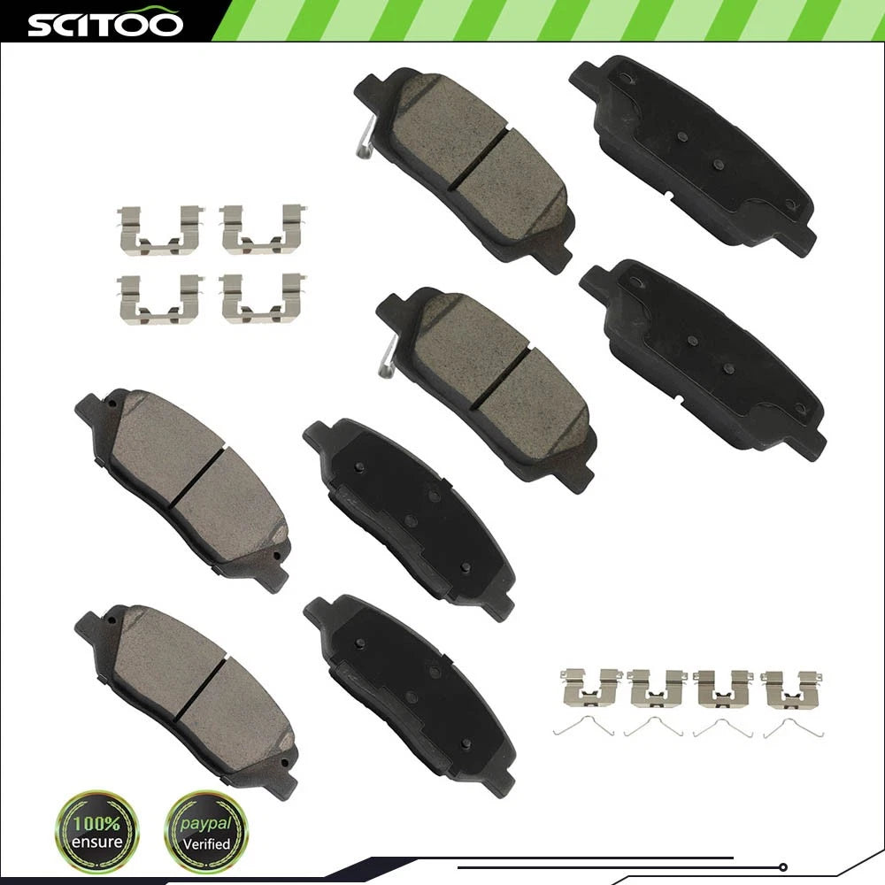 8PCS Ceramic Brake Pads Kit for Hyundai Santa Fe XL (2017–2019)