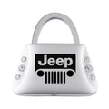 Grille Logo on Jeweled Purse Keychain - Officially Licensed for Jeep