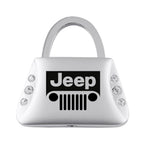 Grille Logo on Jeweled Purse Keychain - Officially Licensed for Jeep