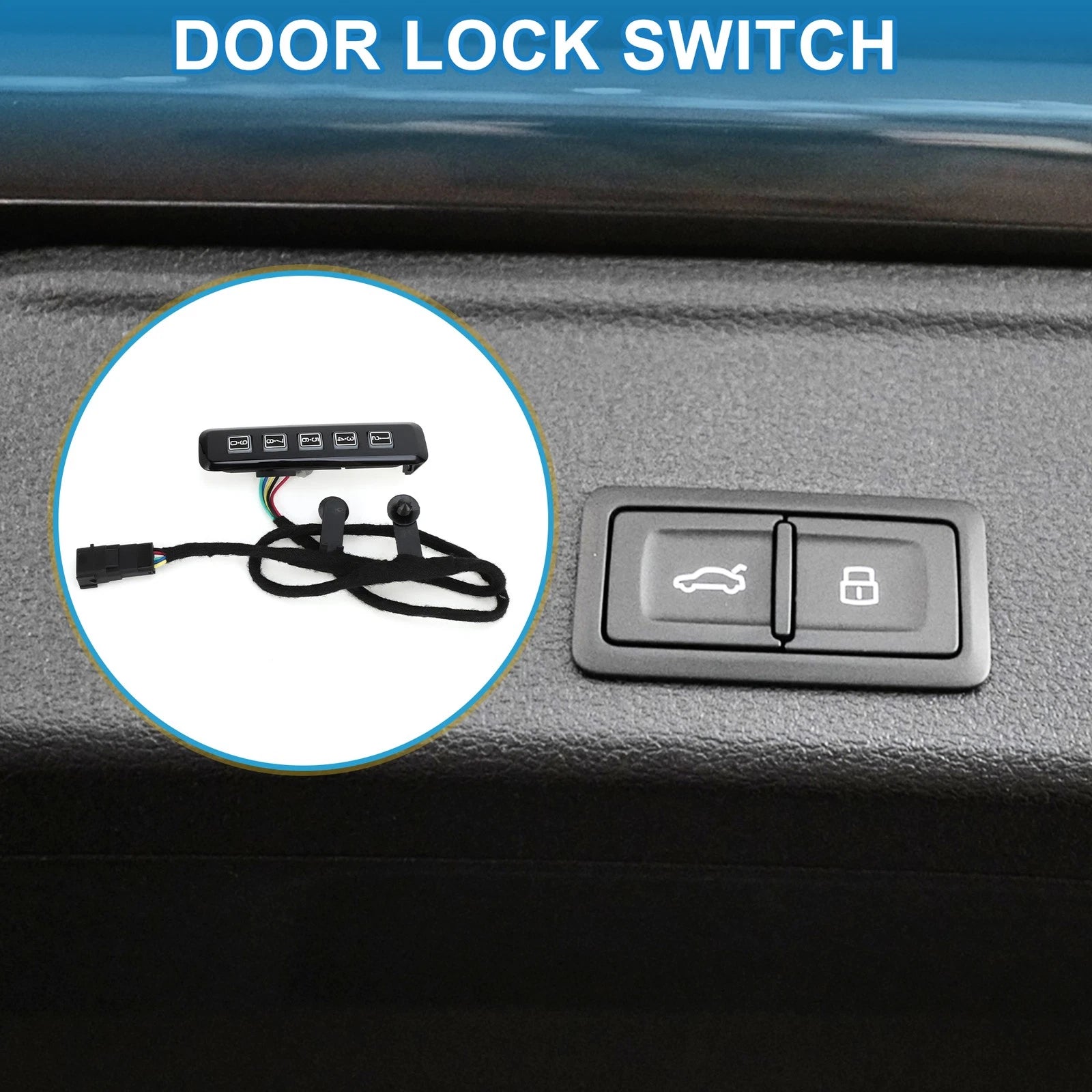 Car Door Lock Switch for Ford F-150 F-250 F-350 (2011–2016) No.FL3Z-14A626-AD/AA