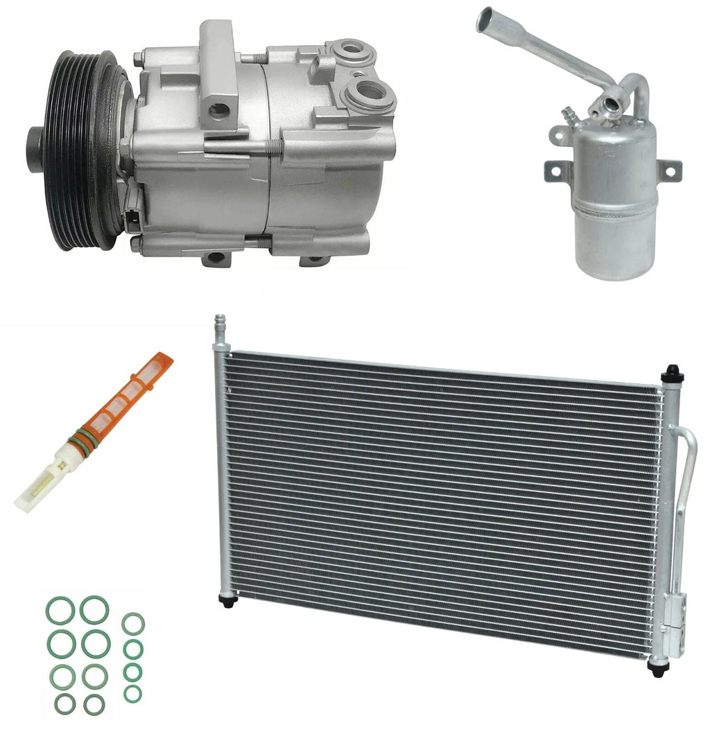 AC Compressor Kit With Condenser for Ford Focus 2.3L (2003–2007)