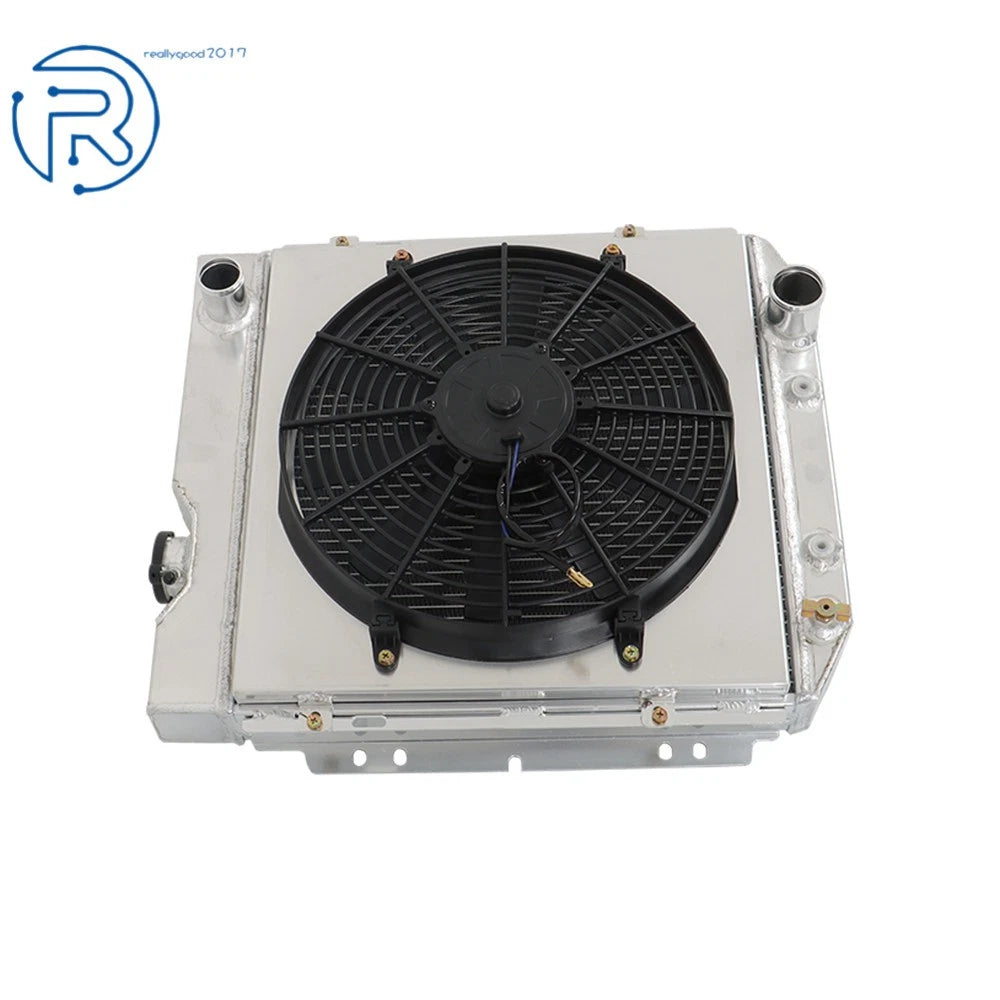3 Row Aluminum Radiator with Fan Shroud for Ford Mustang Comet Falcon V8 (1963–1966)