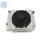 3 Row Aluminum Radiator with Fan Shroud for Ford Mustang Comet Falcon V8 (1963–1966)