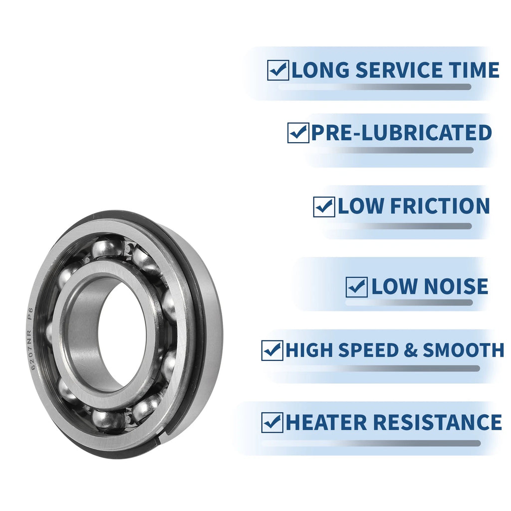 6207NR Deep Groove Ball Bearing for Various Models (35x72x17mm)