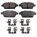 Set of 4 Akebono ProACT Rear Disc Brake Pads for Mazda 6 (2010–2013)