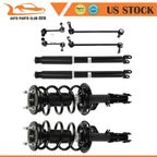 Front Struts Rear Shocks for Ford Explorer (2013–2018) FWD w/ Sway Bar