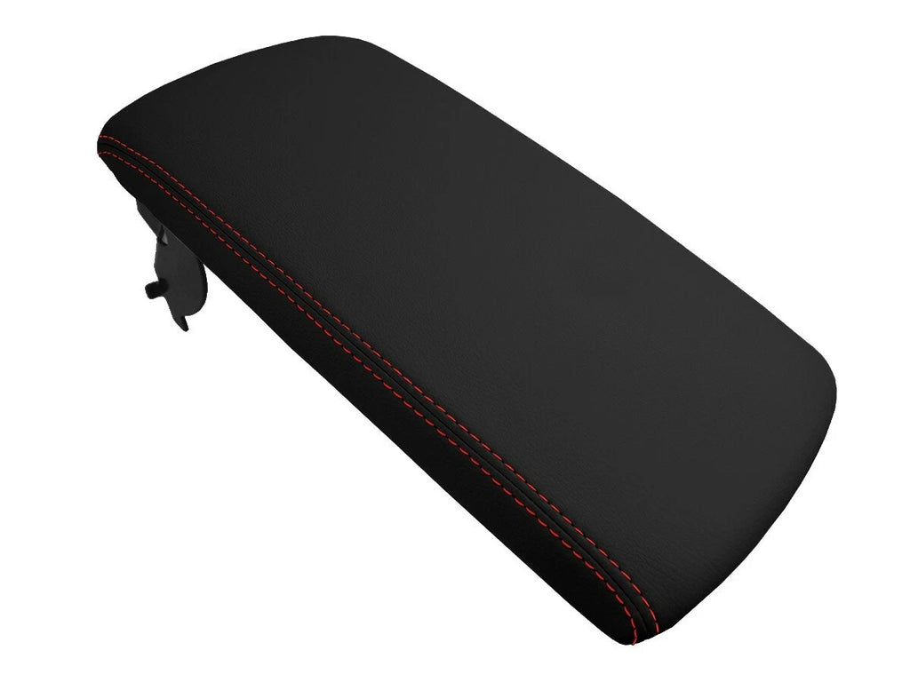Leather Console Lid Armrest Cover for Lexus ES350 (2013–2018) Red Stitch