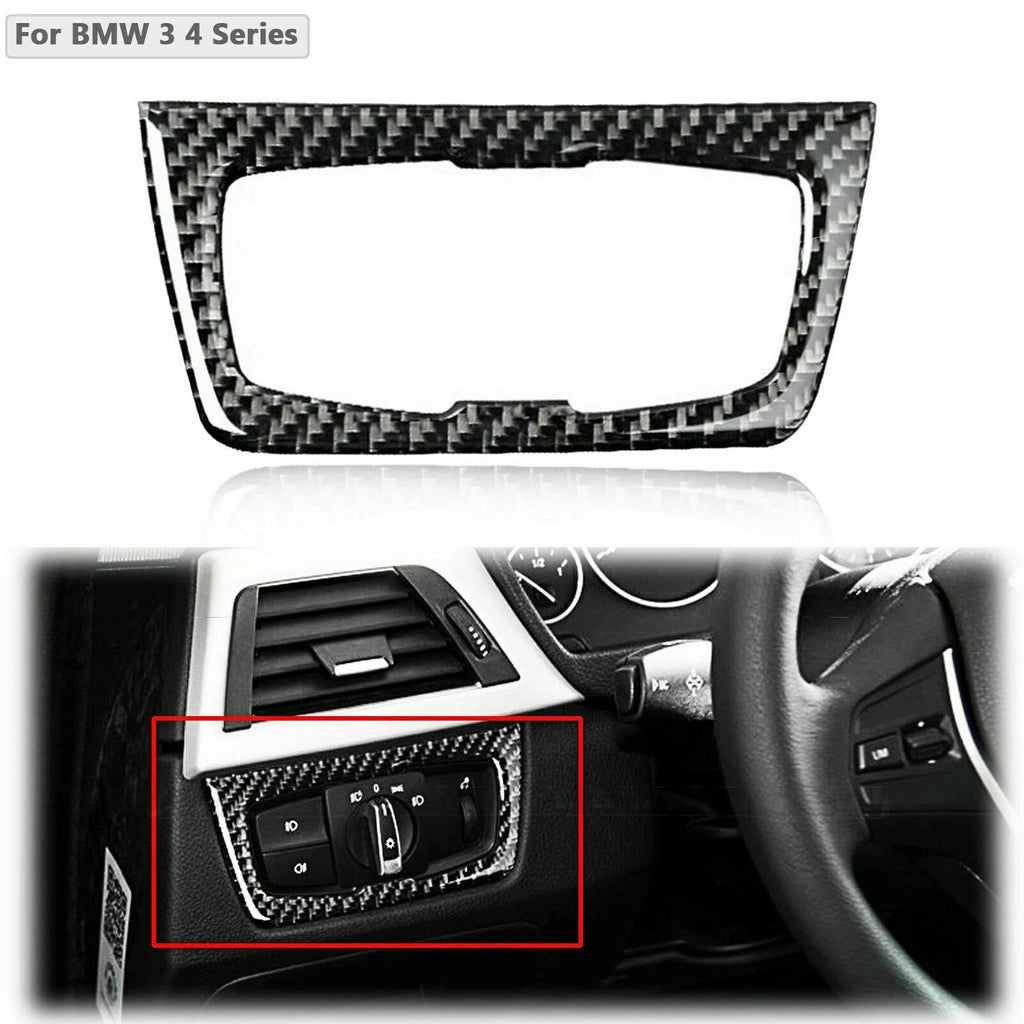 Interior Headlight Control Switch Trim Sticker for BMW 3 Series (2012–2019)
