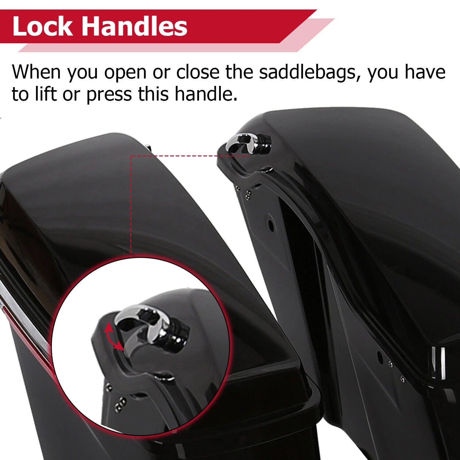 Extended Saddlebag Conversion Brackets for Harley Softail (1984-2017)