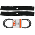Deck Belt & Blade Kit for John Deere LT133 LT150 LT155 LT160 (Interchangeable)