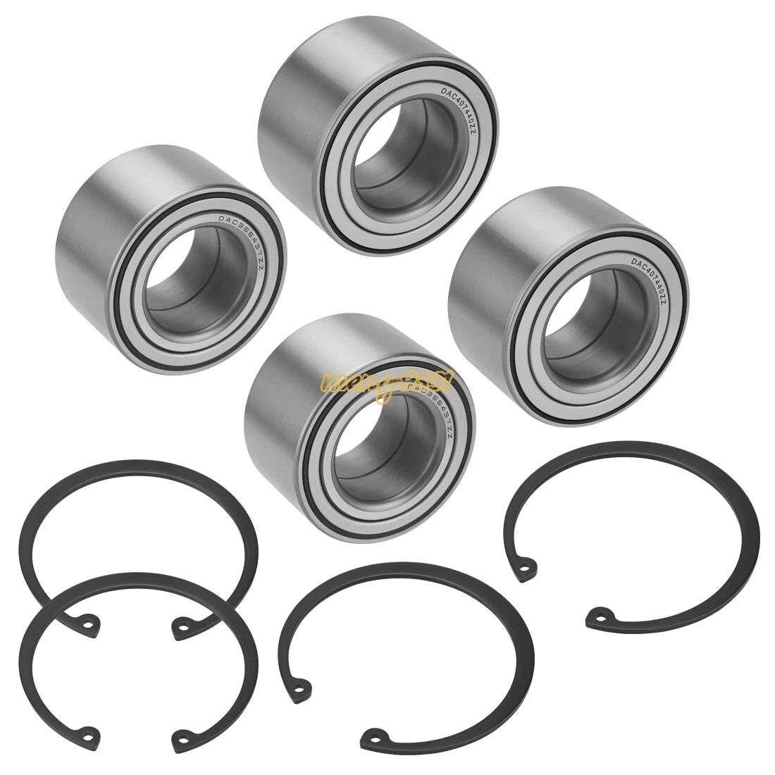 Front & Rear Wheel Bearings Ring Kit for Polaris Ranger 500, Ranger Crew 500 (2001–2022)
