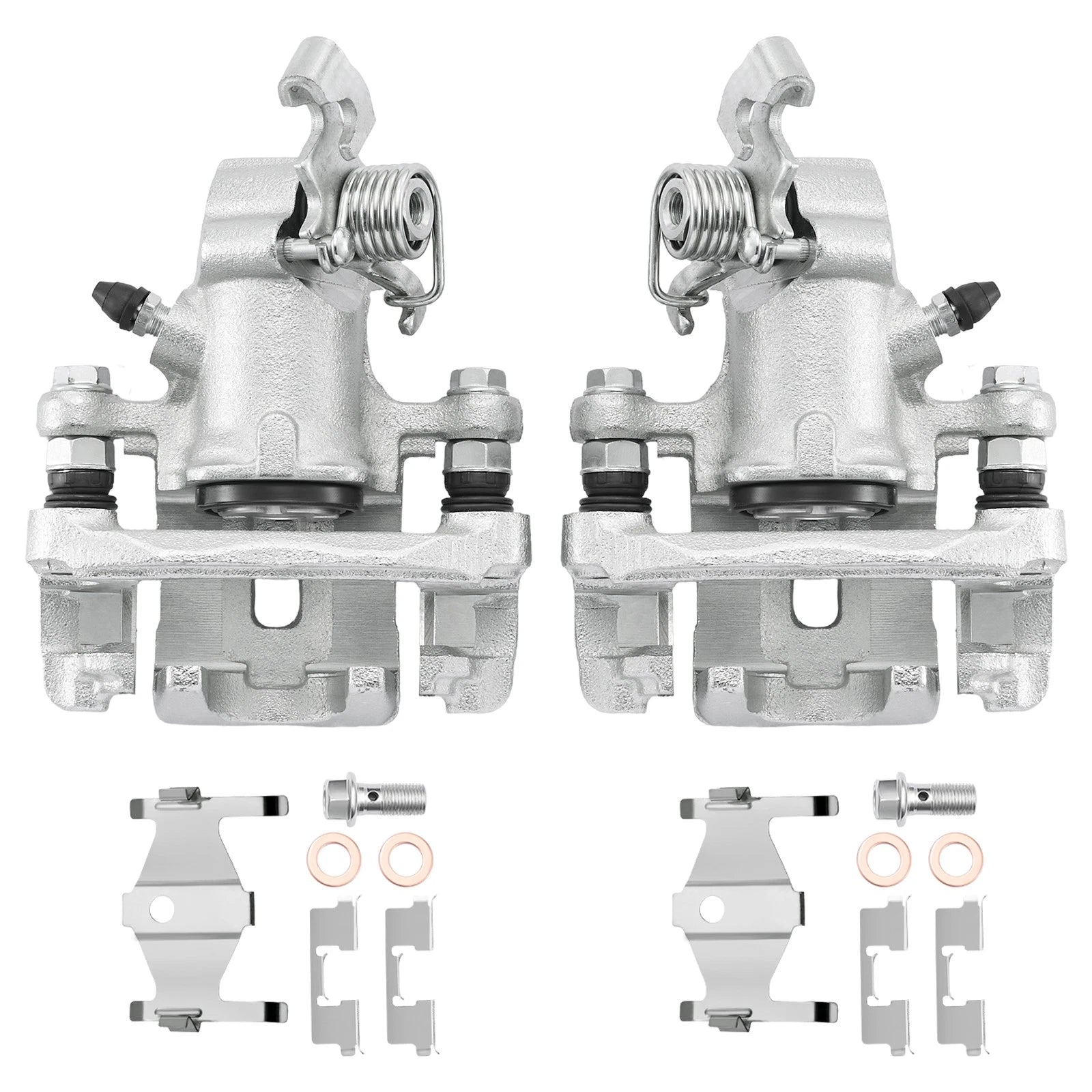Pair of Rear Brake Calipers for Hyundai Elantra (2001–2004), Tiburon (2003–2004), Kia Spectra5 (2005)