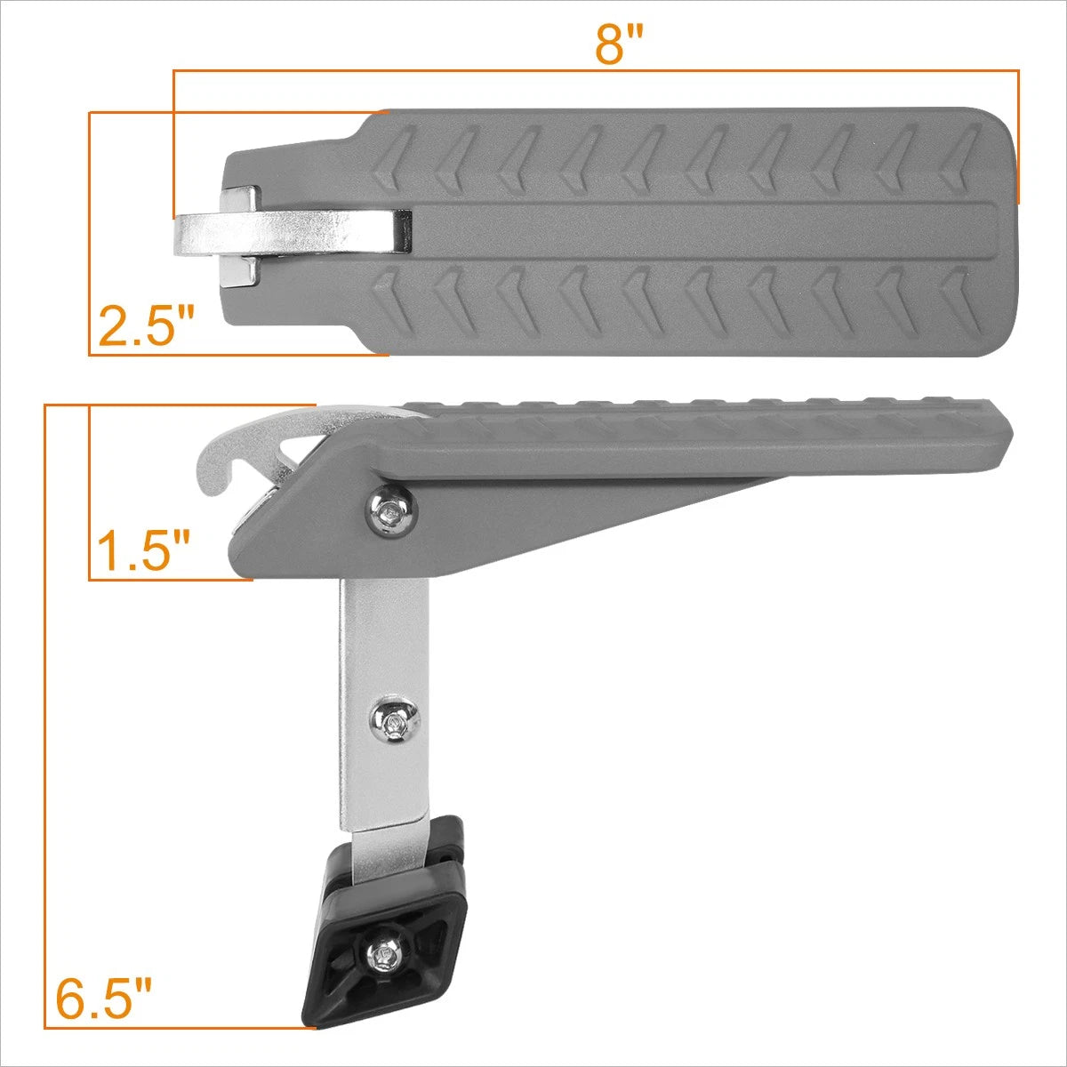 Rubber Support Car Door Latch Hook for Adjustable Foot Pedal Roof Ladder