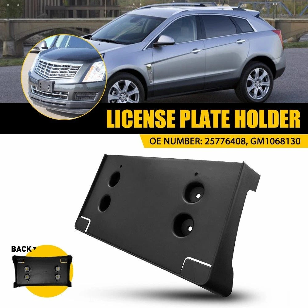 Front License Plate Frame Holder Bracket for Cadillac SRX (2010–2016)