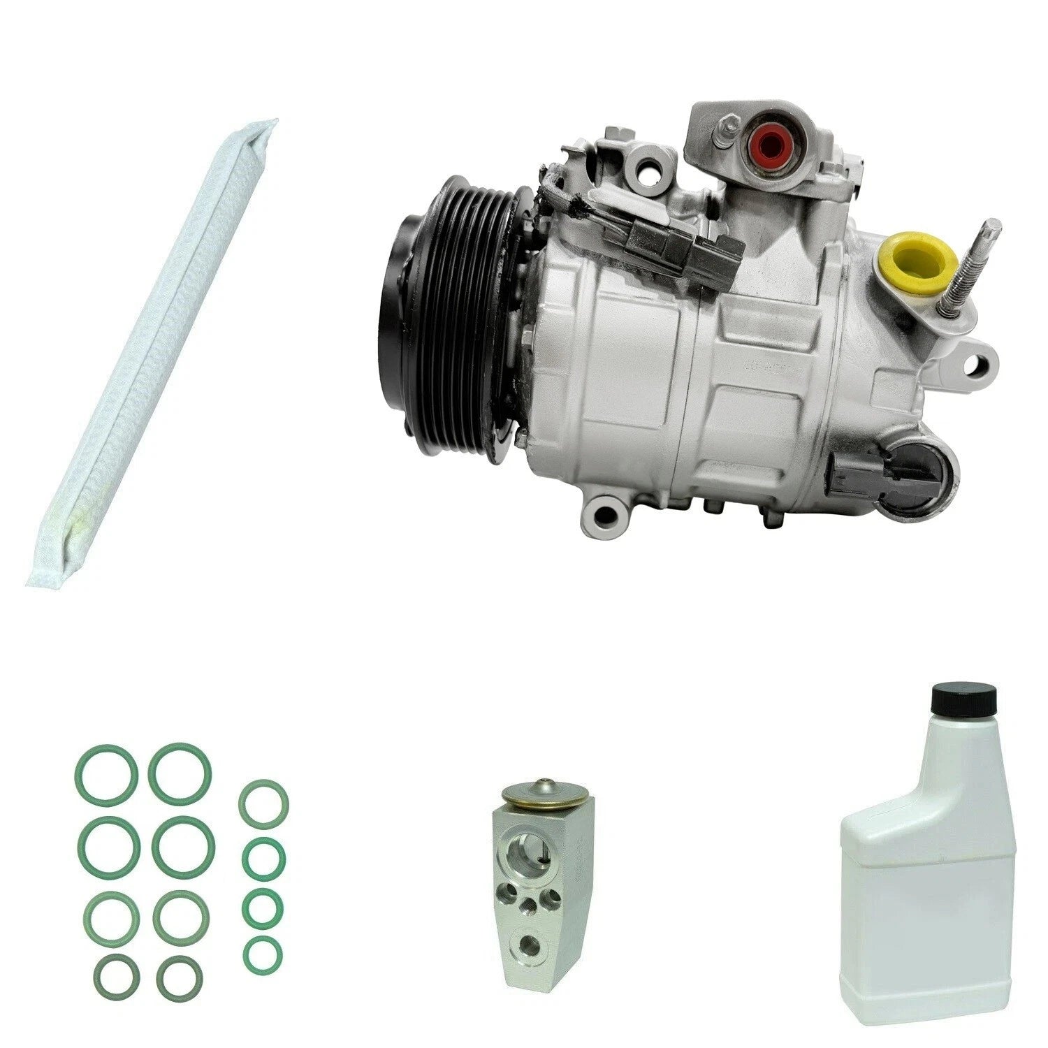 AC Compressor Kit Replacement for Toyota EA68 Without Rear Air (2005–2015)
