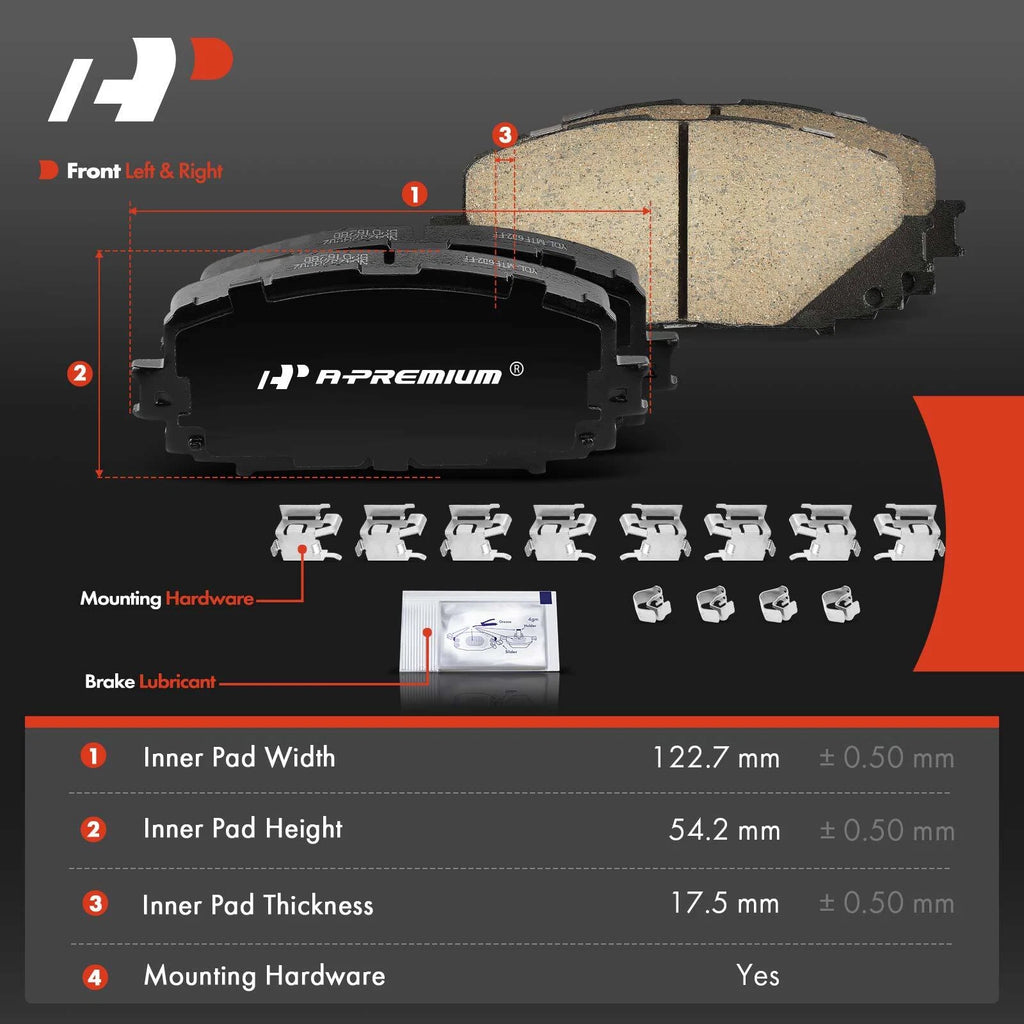 Front Side Ceramic Brake Pad for Toyota Yaris SE (2012-2018)