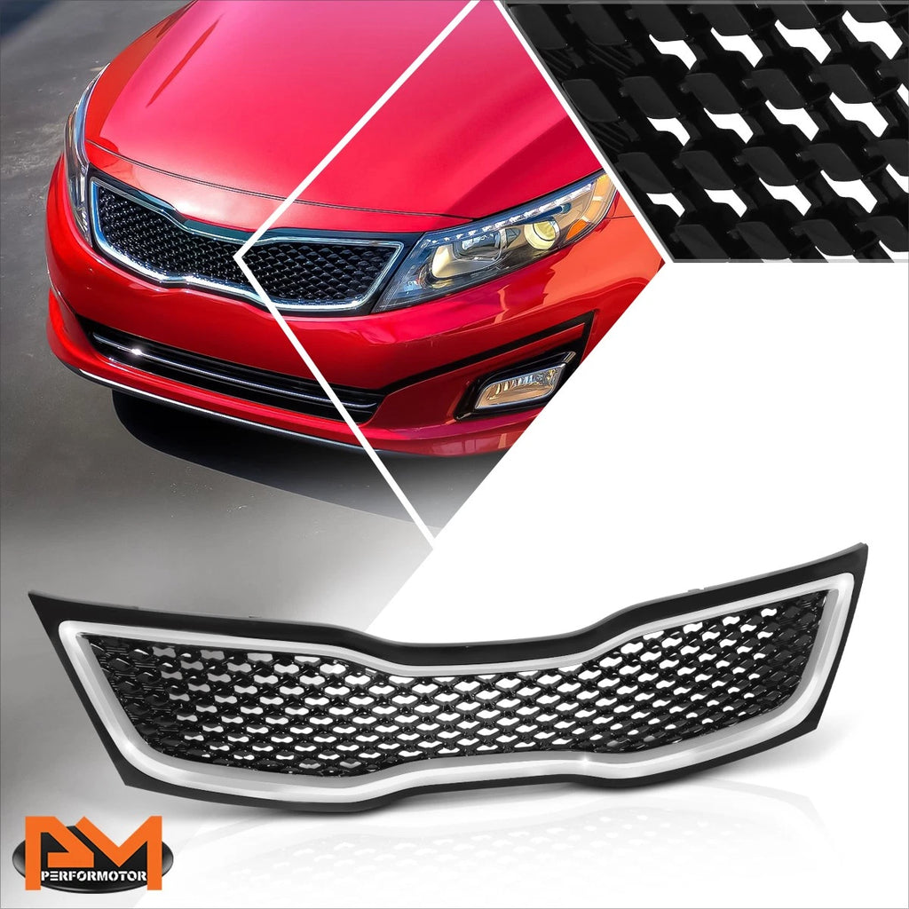 Factory Style Diamond Meshed Front Upper Grille for Kia Optima (2014–2015)