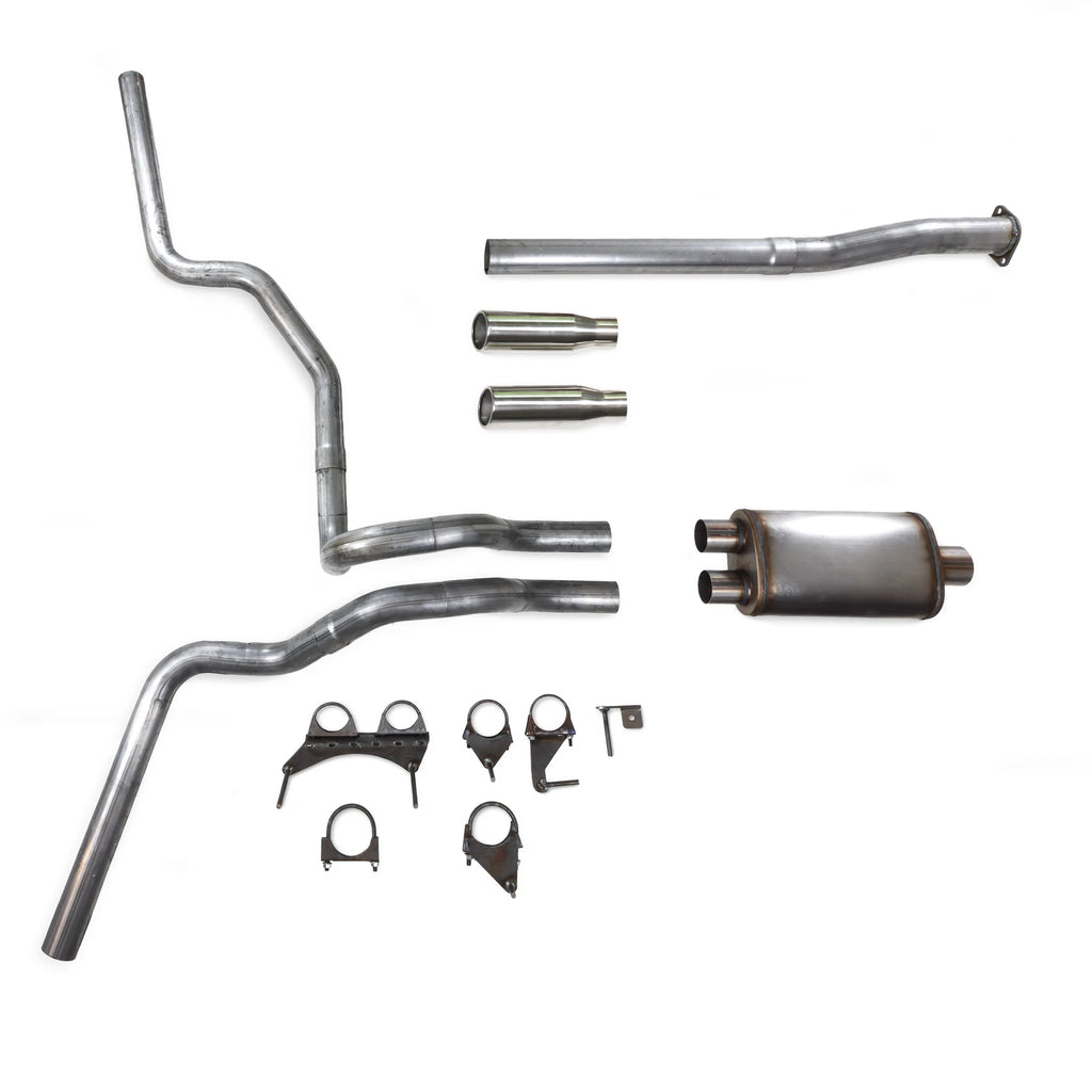 Dual Exhaust Kit for Toyota Tacoma (2016–2023) 2.5" Stainless Roll T