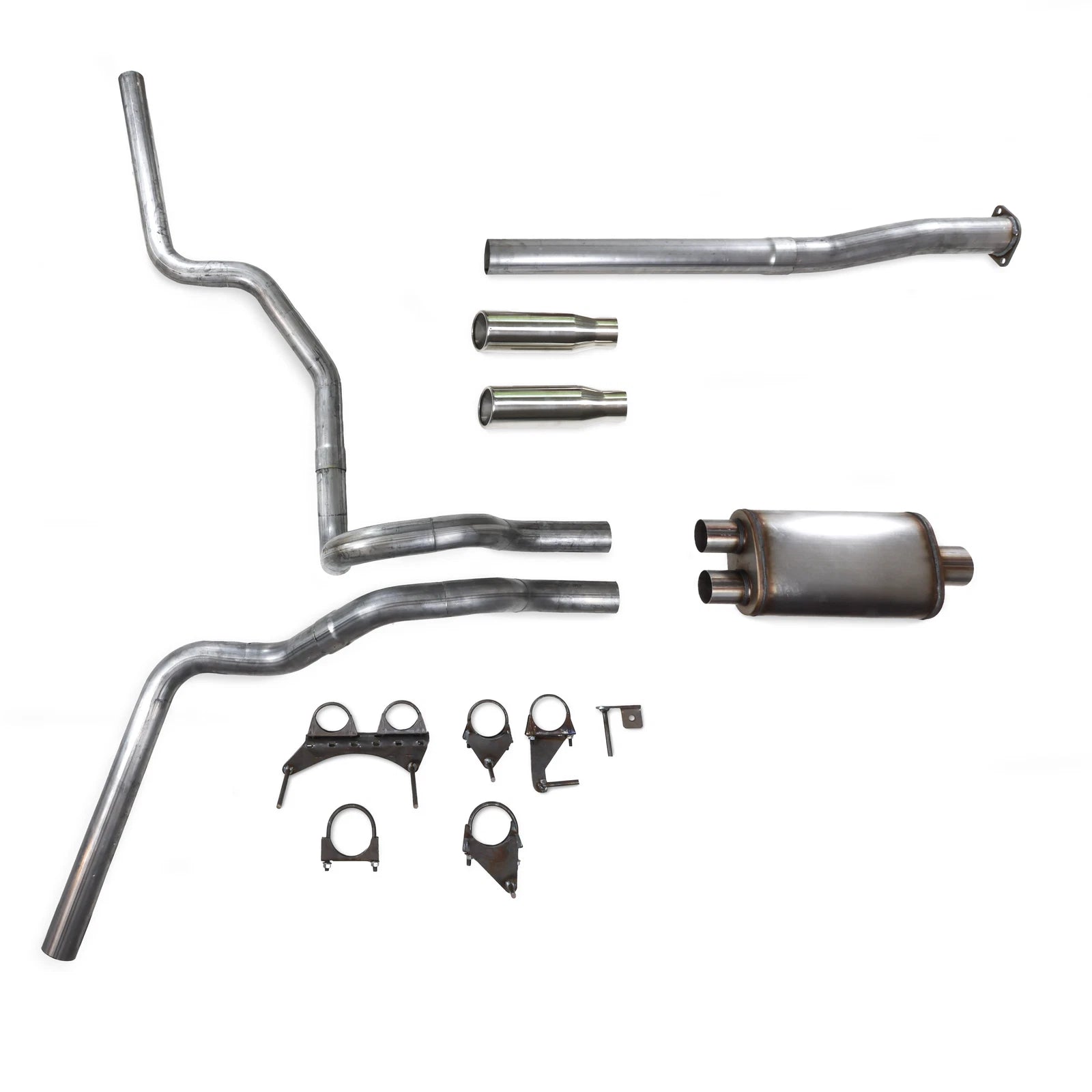 Dual Exhaust Kit for Toyota Tacoma (2016–2023) 2.5" Stainless Roll T