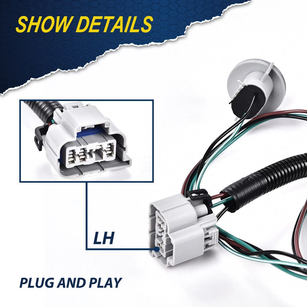 Rear Backup Light Bulb Wiring Harness for Chevy Silverado Pickup Truck
