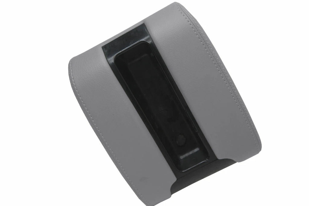 Leather Center Console Lid Armrest Cover for BMW E39 (1997–2003) Gray