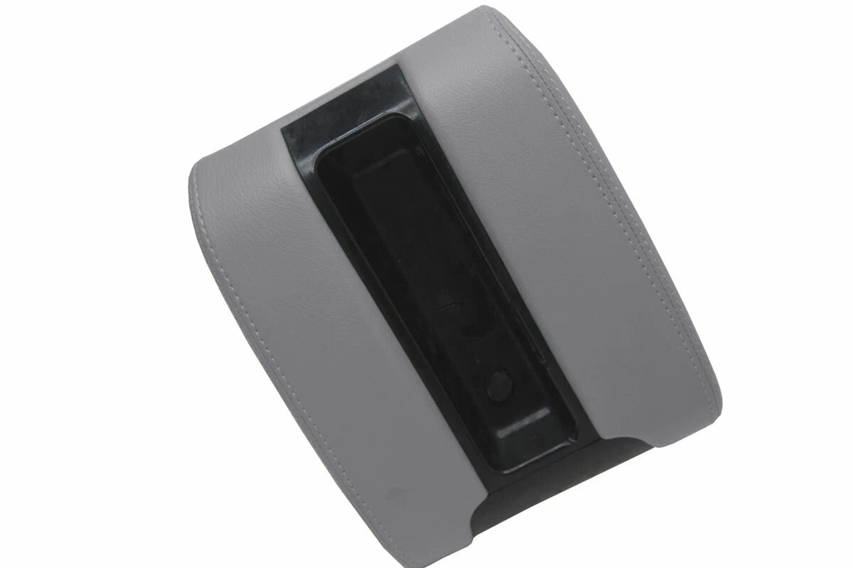Leather Center Console Lid Armrest Cover for BMW E39 (1997–2003) Gray