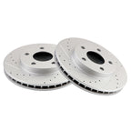Drilled Slotted Front Brake Rotors for Pontiac Grand Chevrolet Malibu (1999–2005)