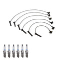 Denso 7mm Wire Set & 6 Platinum TT Spark Plugs Kit for Ford Mercury 4.0 V6