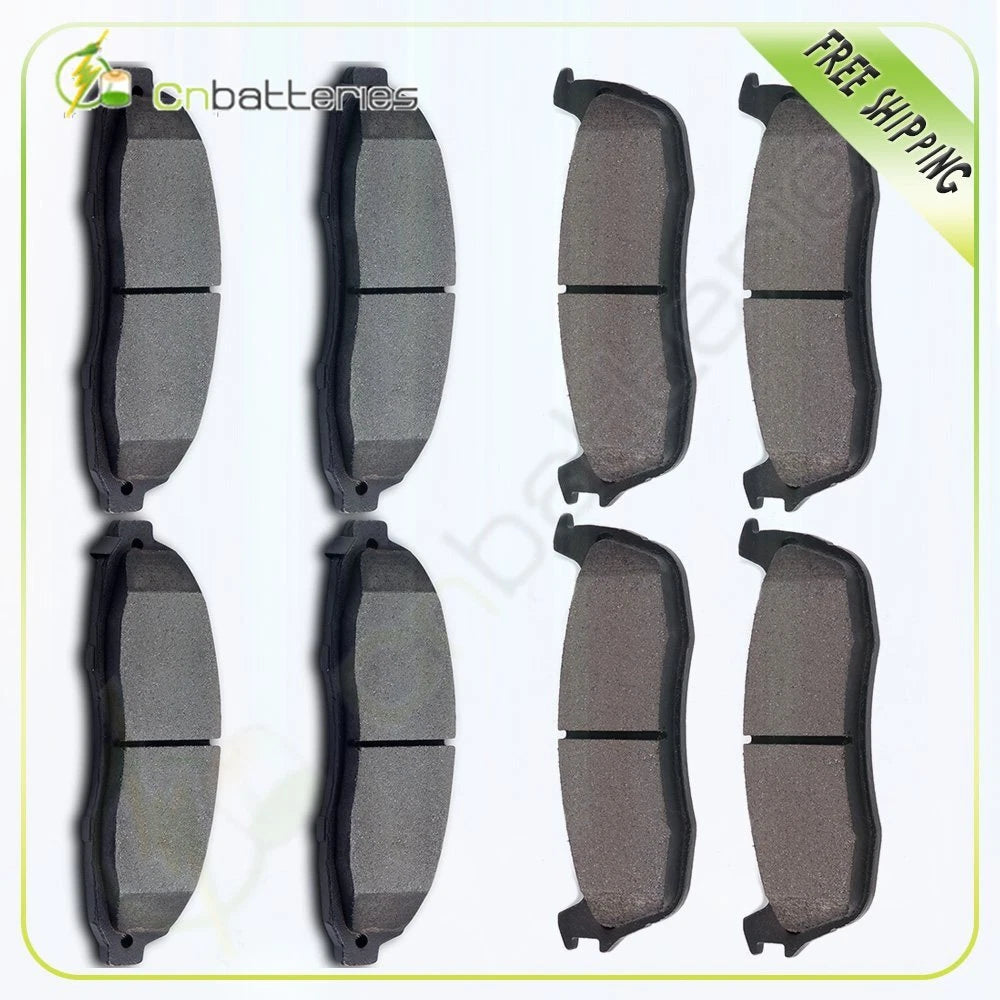 Set of 4 Low Dust Brake Pads for Lincoln Blackwood (2002)