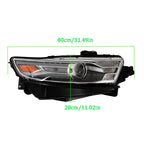 Set of 2 Clear Halogen Headlights for Ford Taurus (2013–2016)