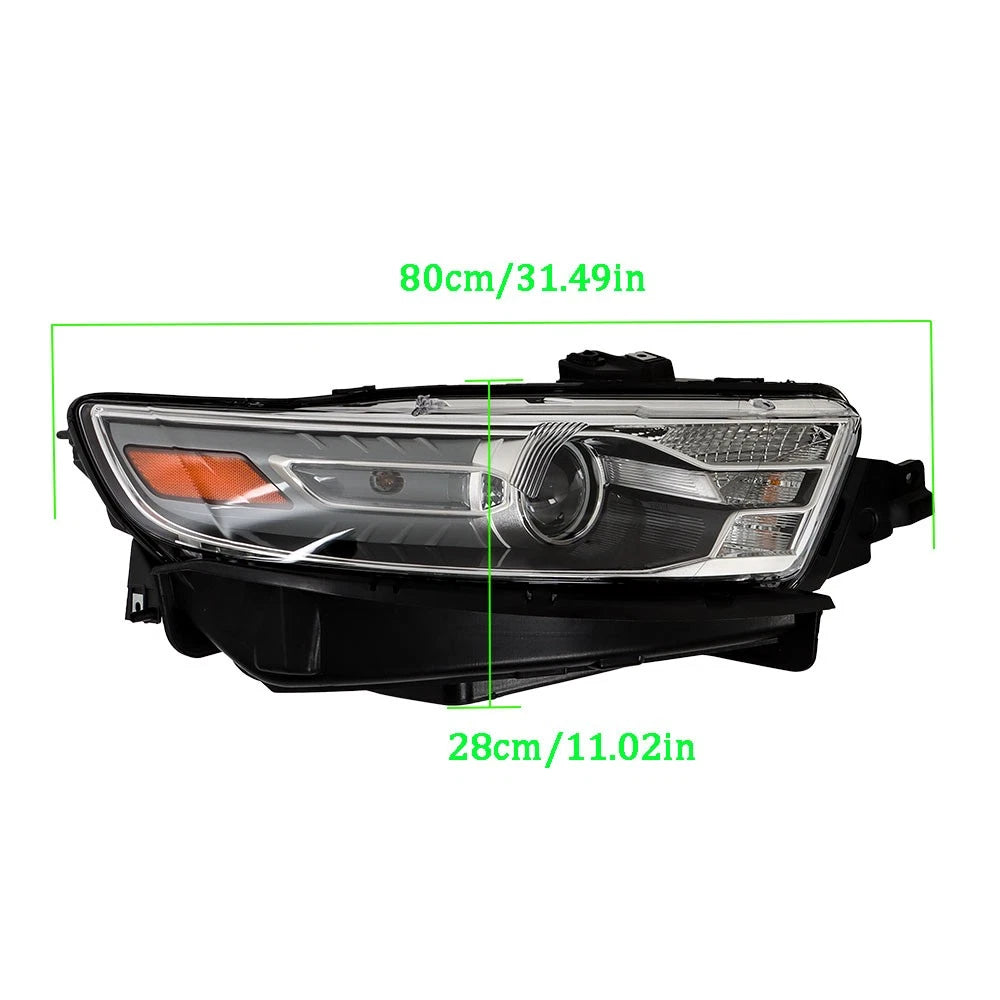 Set of 2 Clear Halogen Headlights for Ford Taurus (2013–2016)