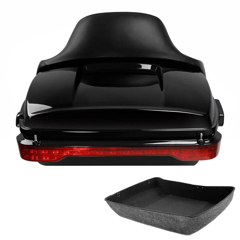 LED Chopped Trunk Backrest Pad for Harley CVO Road Street Glide (2014–2026)