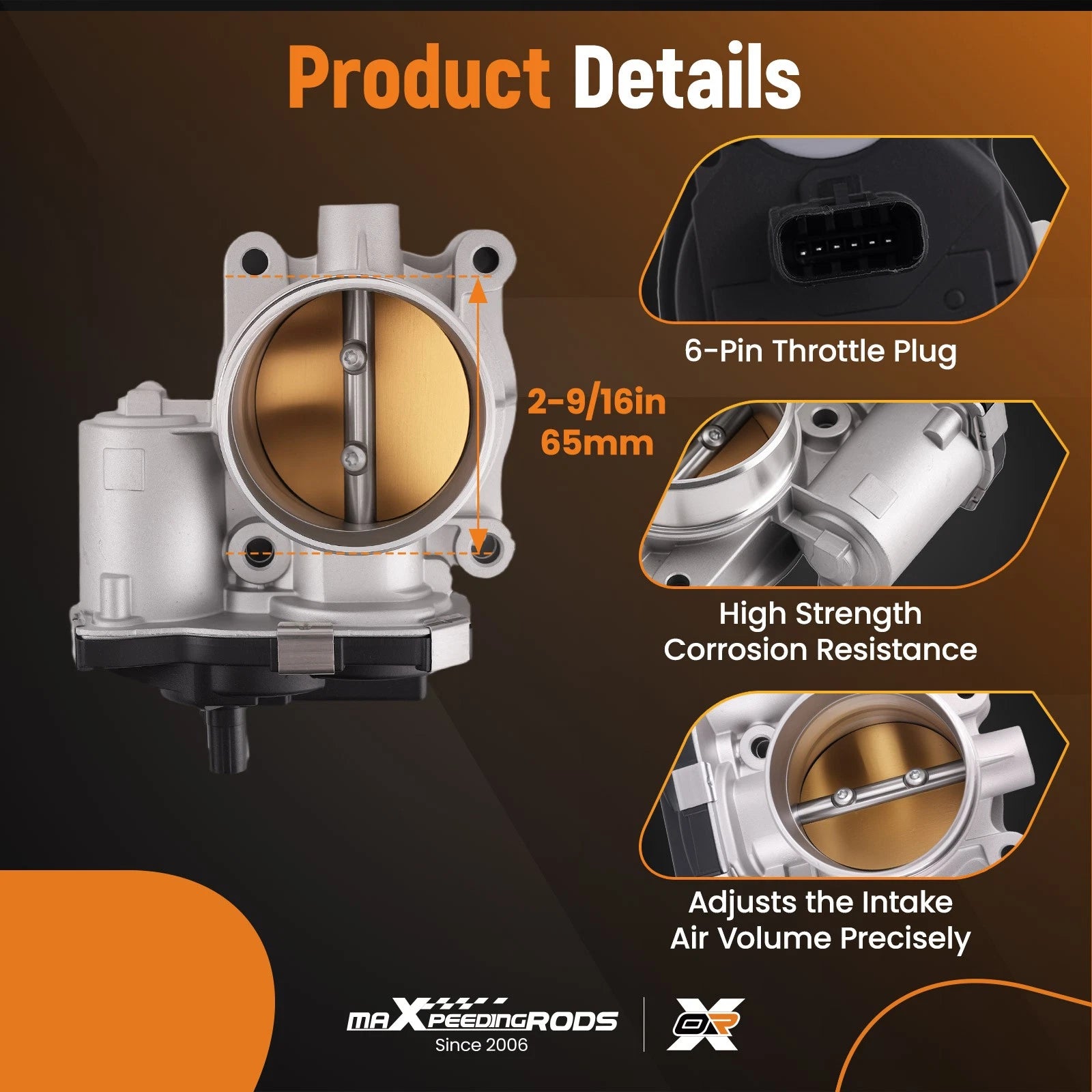 Throttle Body Valve for GMC Terrain 2.4L (2012–2017) Chevrolet Impala