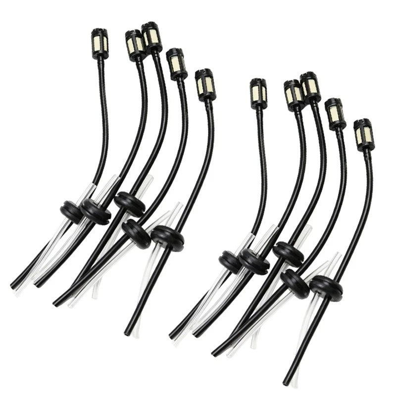 Fuel Line Hose with Tank Filter & Grommet for Chainsaw (10 Pack)