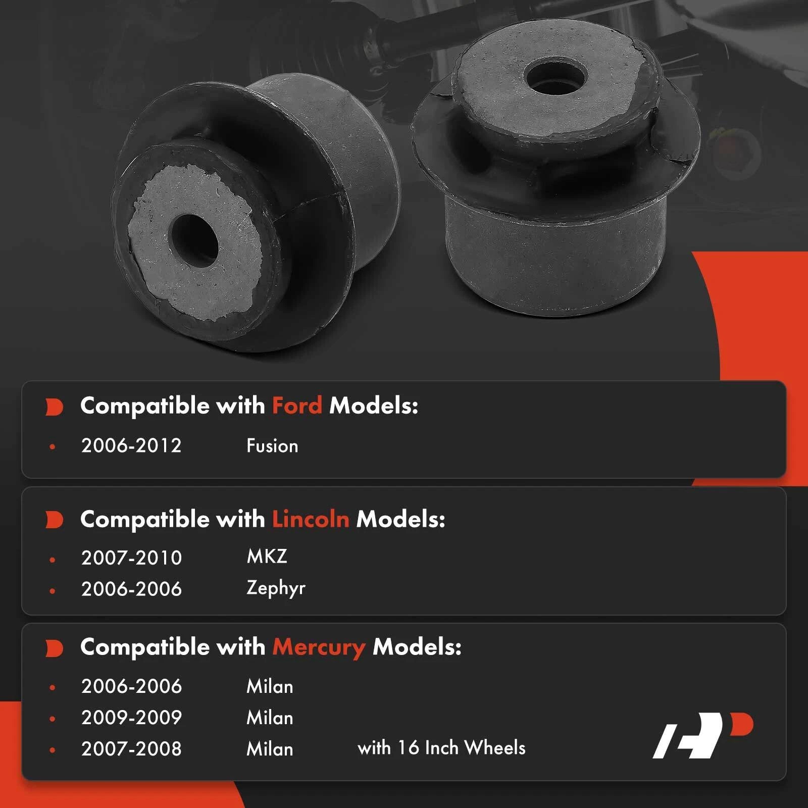 2X Front Upper Control Arm Bushing for Ford Fusion Lincoln MKZ (2013–2020)