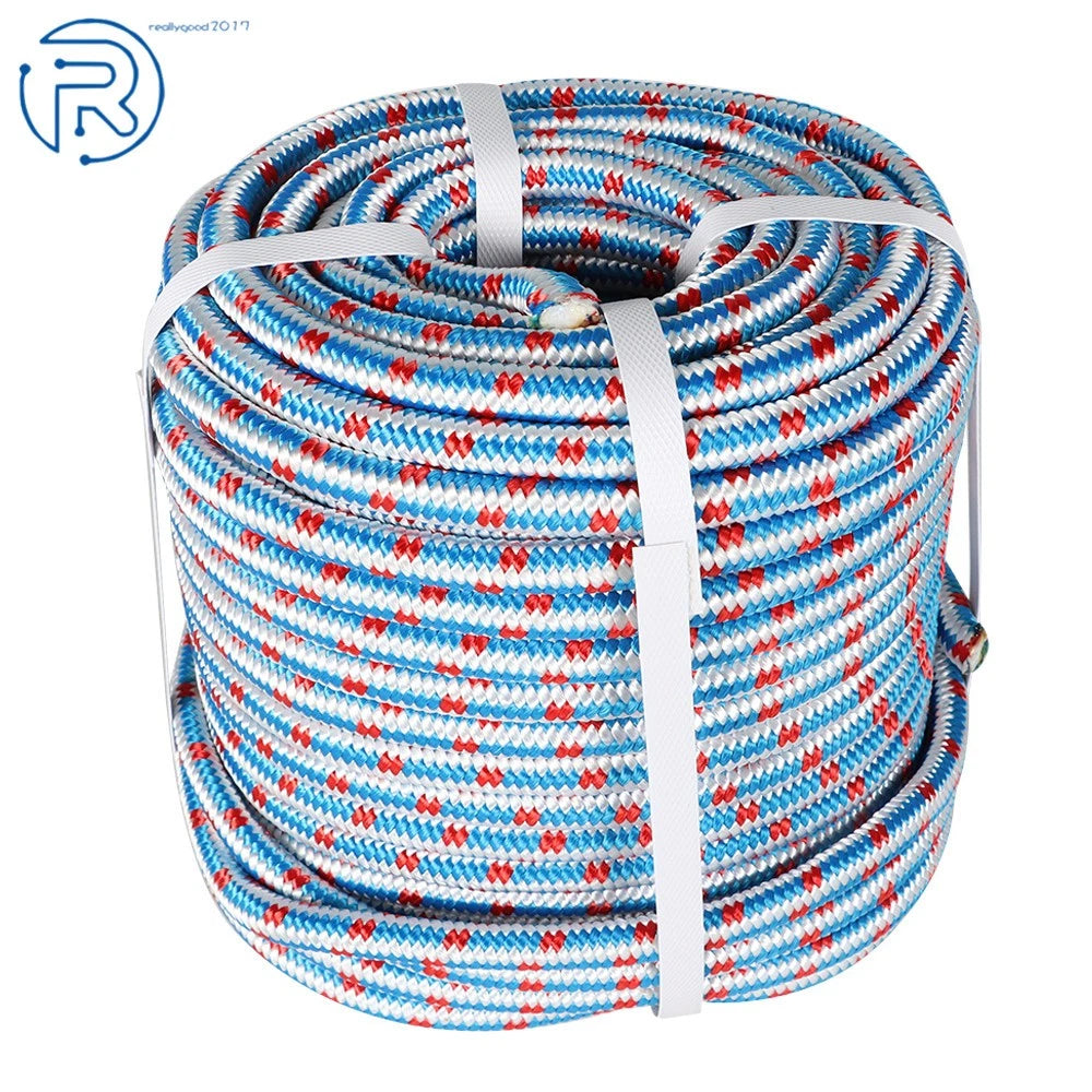 1/2" x 100' Braided Polyester Arborist Rope for Camping and Rigging