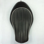 Solo Driver Vertical Stripes Leather Seat for Harley XL883N XL883L XL883X (2005–2013)