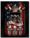 Courage Under Fire Man Cave Garage Sign #2954
