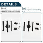 AC Air Vent Clips Tab for BMW 3 Series G20/G21/G22 Black Silver Left