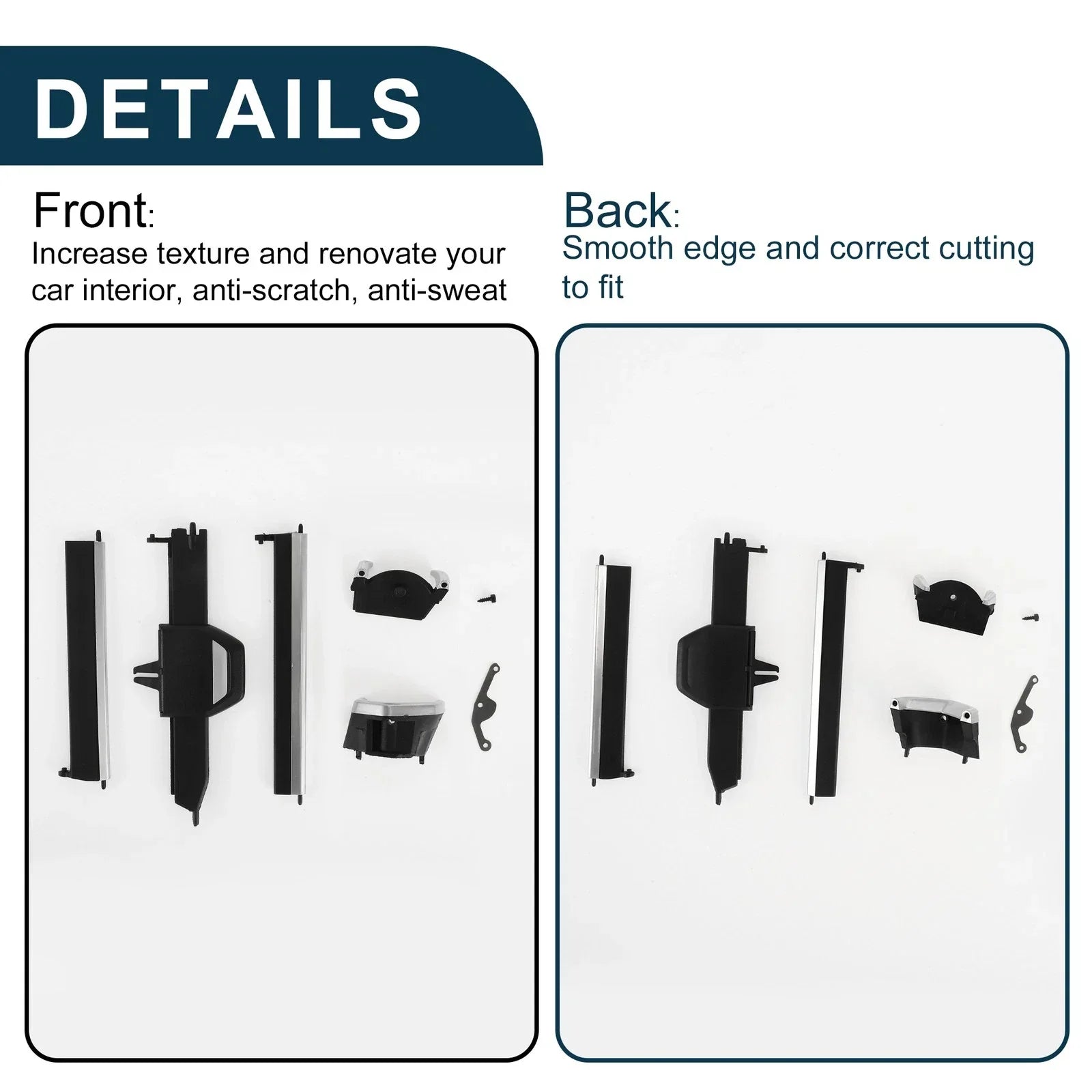 AC Air Vent Clips Tab for BMW 3 Series G20/G21/G22 Black Silver Left