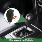 Gear Shift Knob Cover for Mazda CX-30 (2020–2022) Black Brown Faux Leather