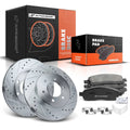 Drilled Brake Rotors & Brake Pads for Ford F150 (2004–2008)