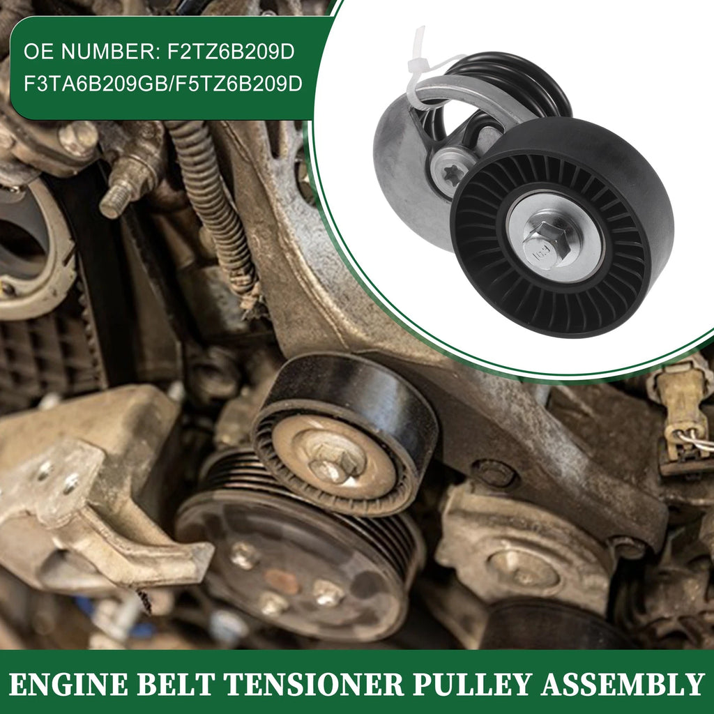 Engine Belt Tensioner Pulley Assembly for Ford Bronco (1993–1996) No.F2TZ6B209D