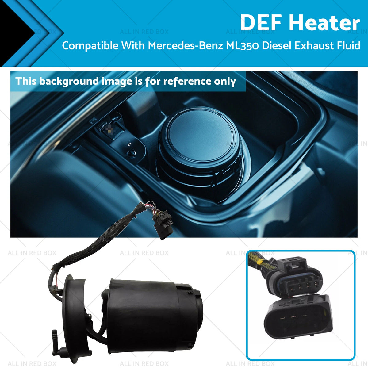 Exhaust Fluid DEF Heater for Mercedes ML350 (2010–2015) 1664710775 12V