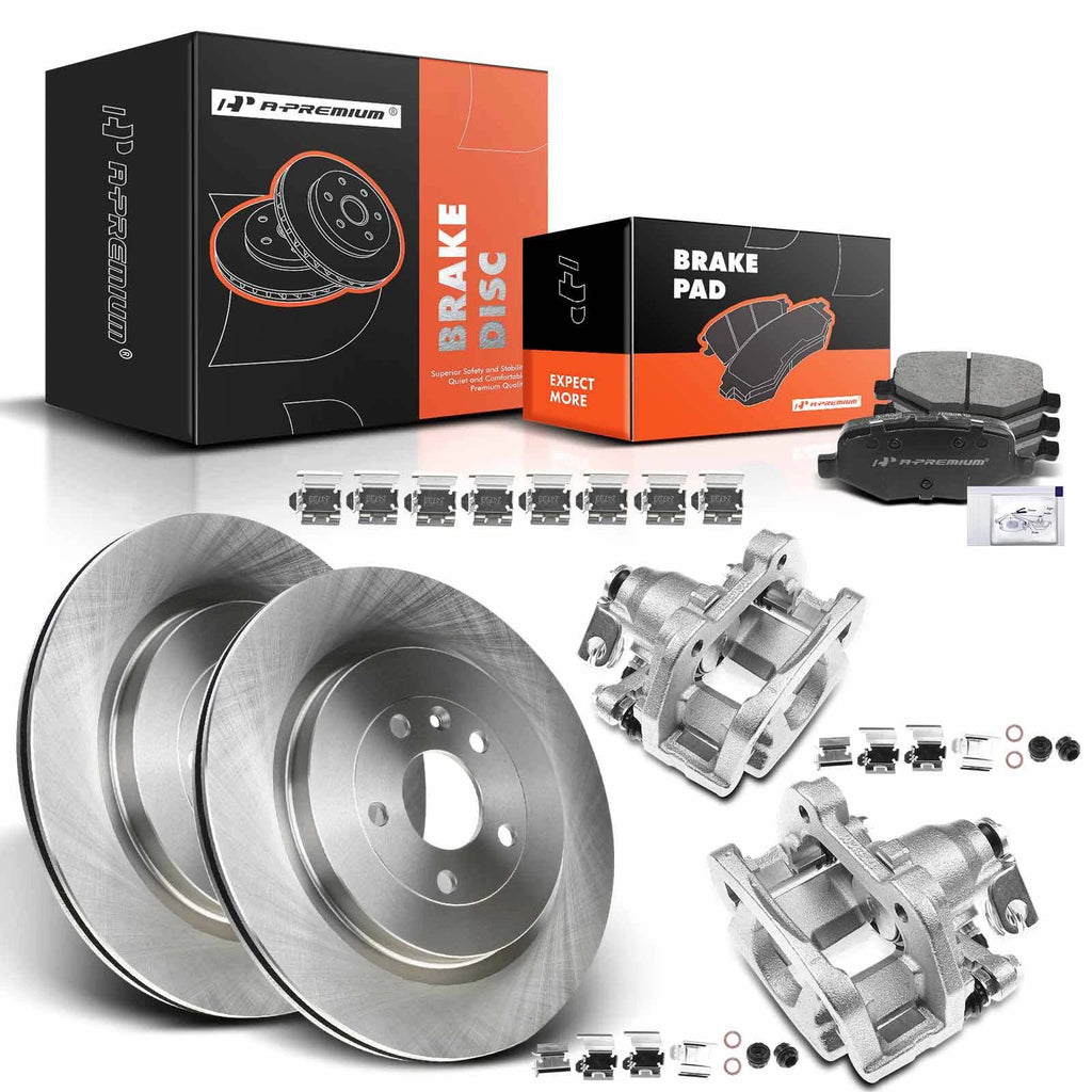 Rear Disc Brake Rotors & Pads for Ford Explorer Taurus (2010–2020)