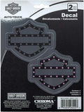 Chrome Effect Silver Decals for Harley-Davidson (His & Hers) 26022