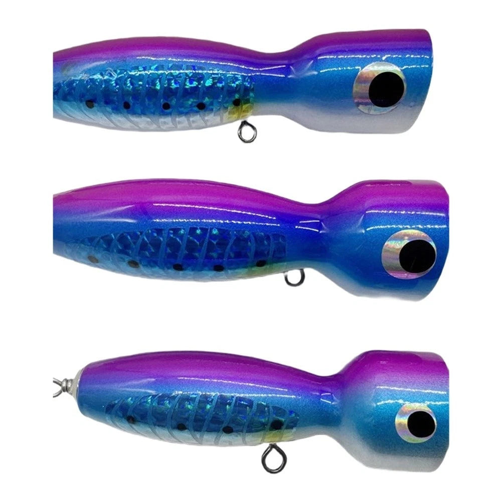 Fishing Lure for Boat and Shore Use - Solid Wood Construction, Lifelike Design