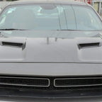 Carbon Fiber Engine Hood Air Vent Cover Trim for Challenger (2015-2022)
