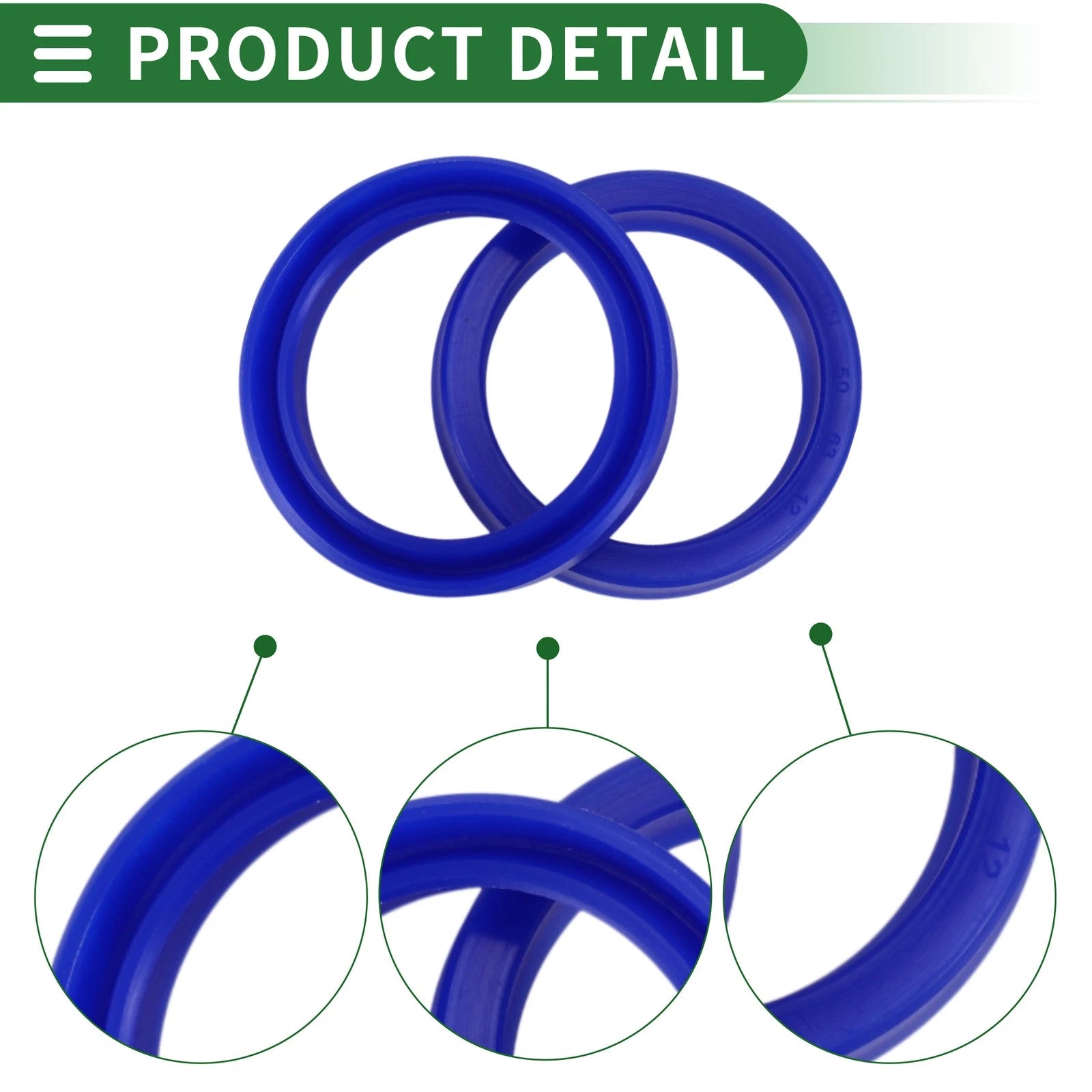 Set of 5 Oil Seal Ring 50x63x12mm for Rotary Shaft (High Pressure)