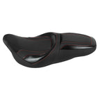 Black Driver Passenger Seat for Harley Touring CVO Street Glide (2009-2023)